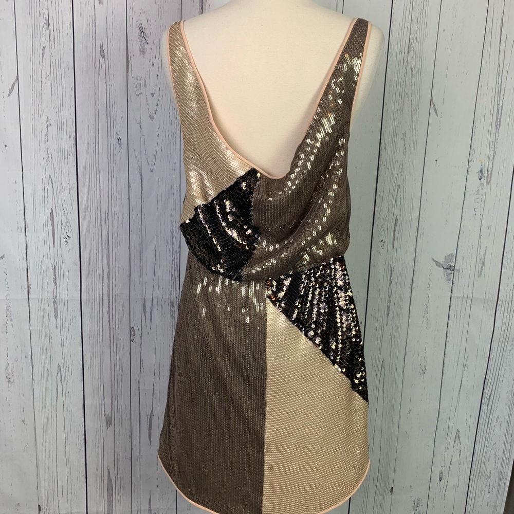 Alice + Olivia | sequin tank colorblock dress - Picture 6 of 8